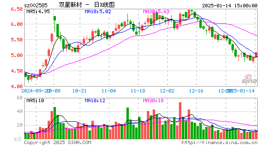 双星新材