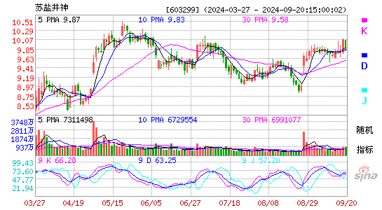 603299苏盐井神KDJ