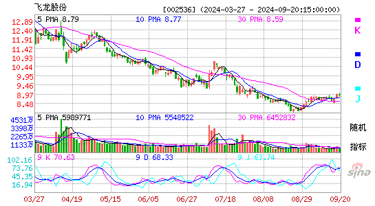 002536飞龙股份KDJ