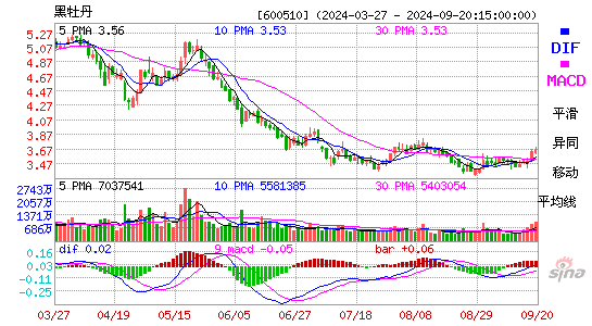 600510黑牡丹MACD