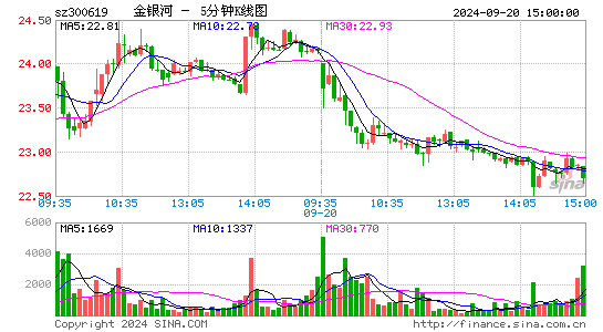 300619金银河五分K线