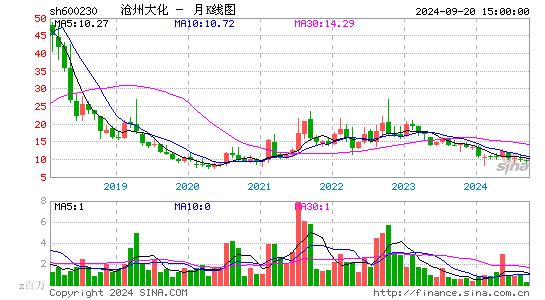 600230沧州大化月K