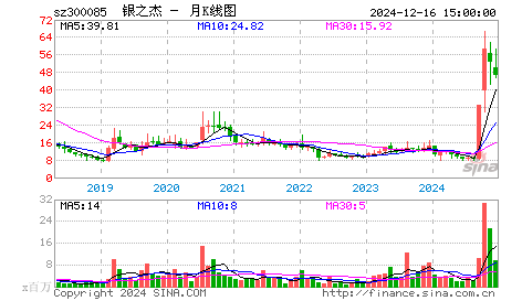 top5:   银之杰(300085)  季度涨幅270.